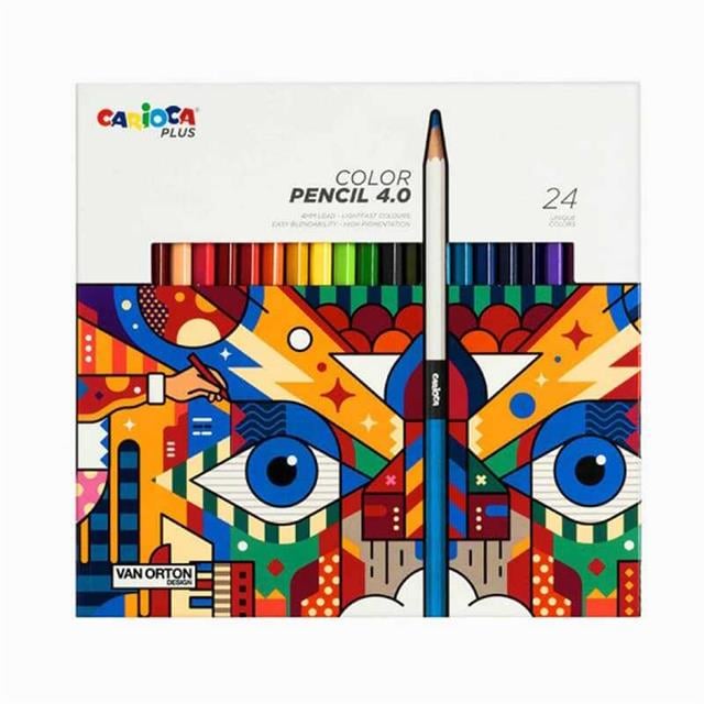 Carioca-Plus 4.0 Kuru Boya Kalem Seti 24'lü-Çizim Kalemleri-1-Milagron.com