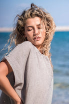 Carryberry-Çizgili Müslin Kaftan-Elbise-2-Milagron.com