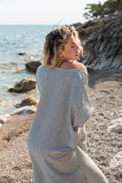Carryberry-Çizgili Müslin Kaftan-Elbise-4-Milagron.com
