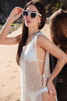 Carryberry-El Yapımı Beyaz Plaj Elbisesi-Elbise-2-Milagron.com