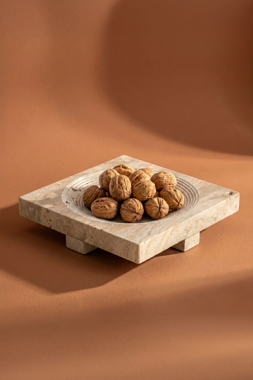 Doğal Traverten Dekoratif Obje | Modern İç Mekân Aksesuarı - 0