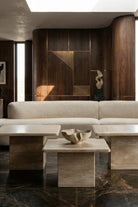 Doğal Traverten Orta Sehpa Takımı | Zamansız & Minimal - 2