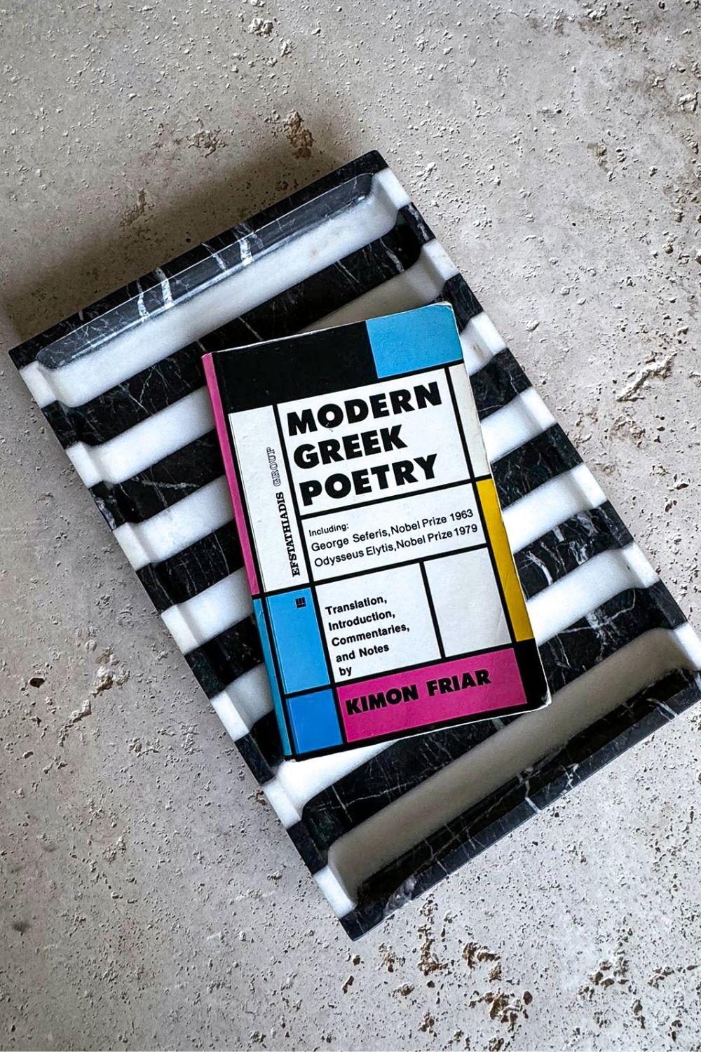 Modern Siyah Beyaz Mermer Sunum Tepsisi - 2