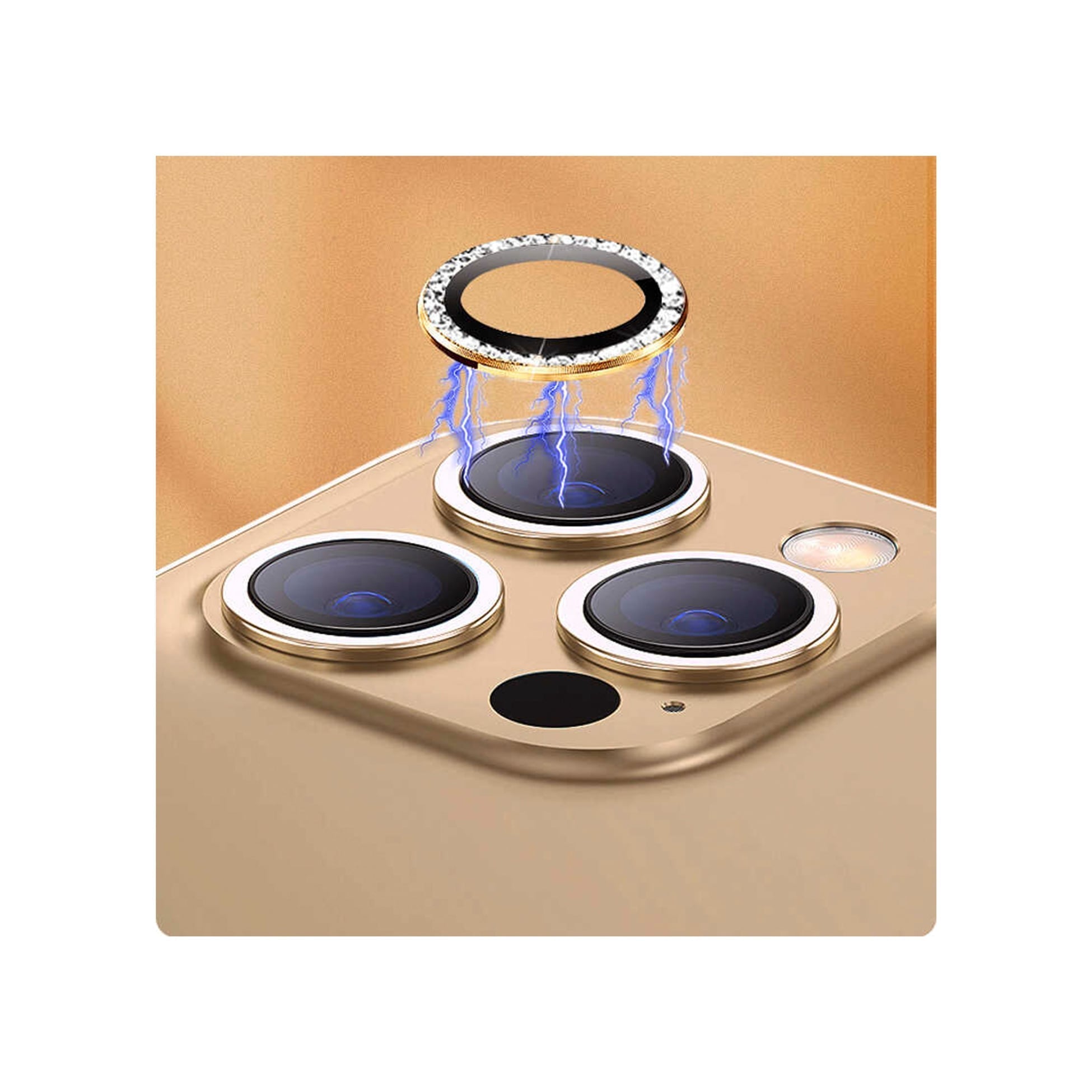 Apple Iphone 15 Diamond Kamera Lens Koruyucu - 9