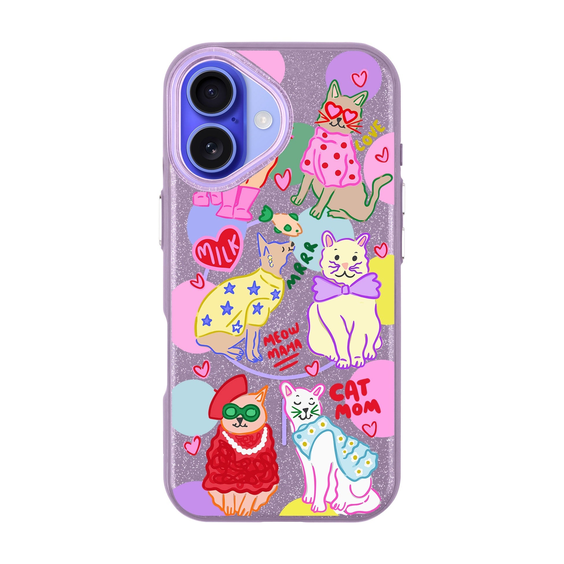 Cat Mom-Radiant Kılıf Magsafe Özellikli - Iphone 16 Plus