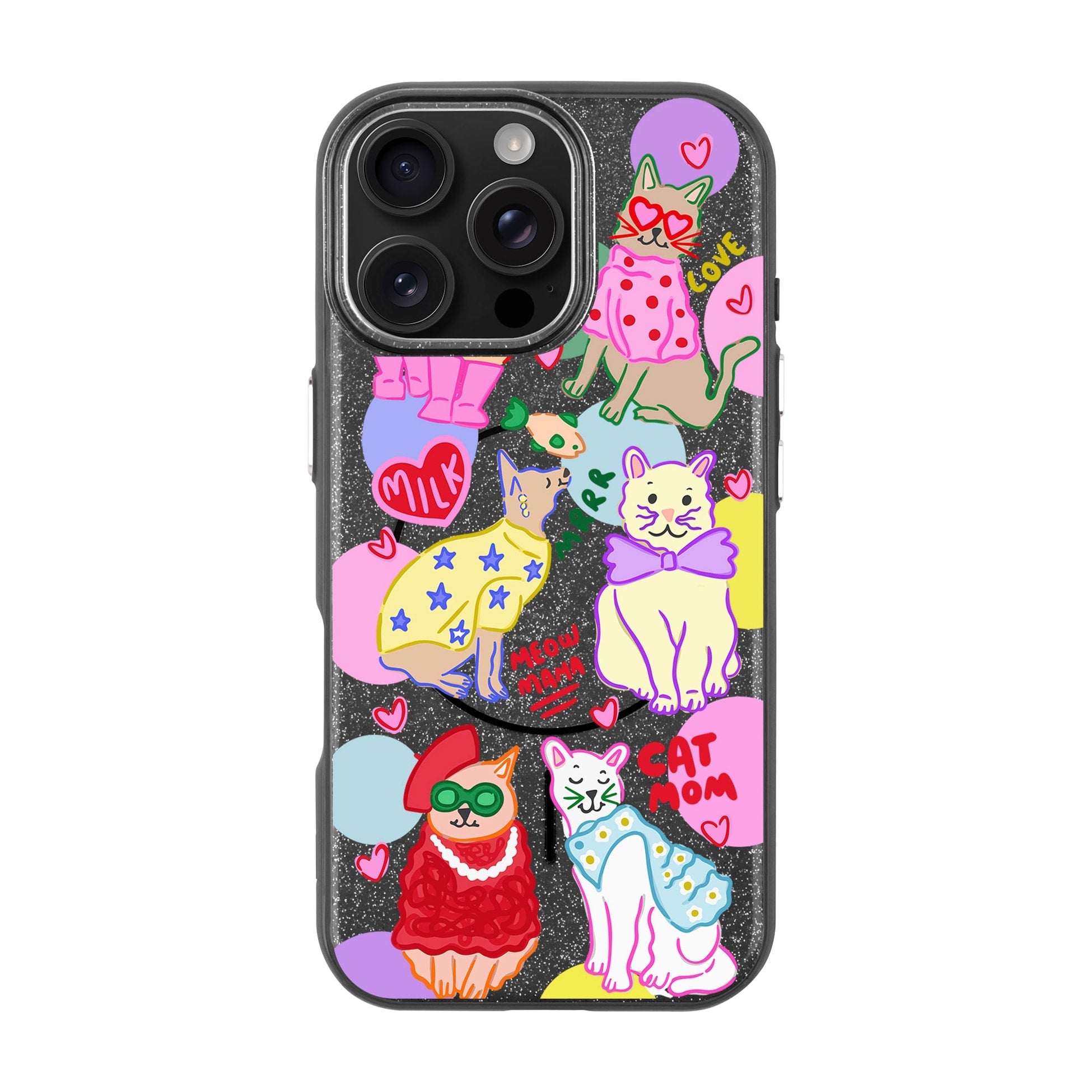 Cat Mom-Radiant Kılıf Magsafe Özellikli - Iphone 16 Pro Max