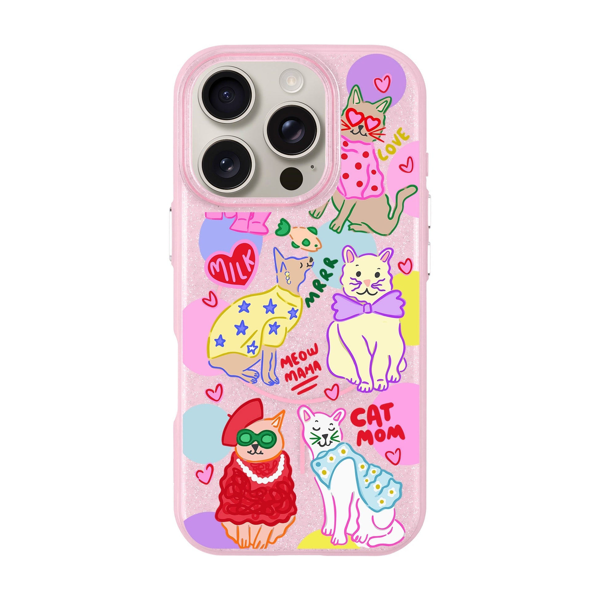 Cat Mom-Radiant Kılıf Magsafe Özellikli - Iphone 16 Pro