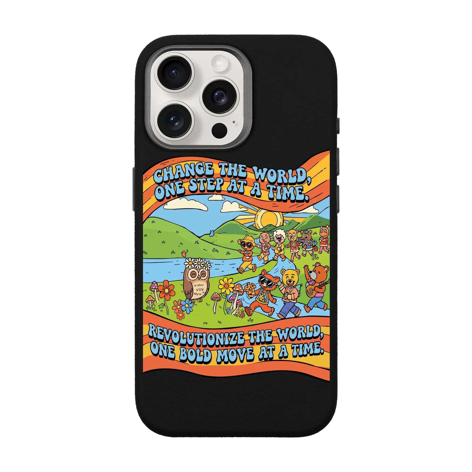 Change The World-Leather Premium Kılıf Magsafe Özellikli - Iphone 15 Pro Max