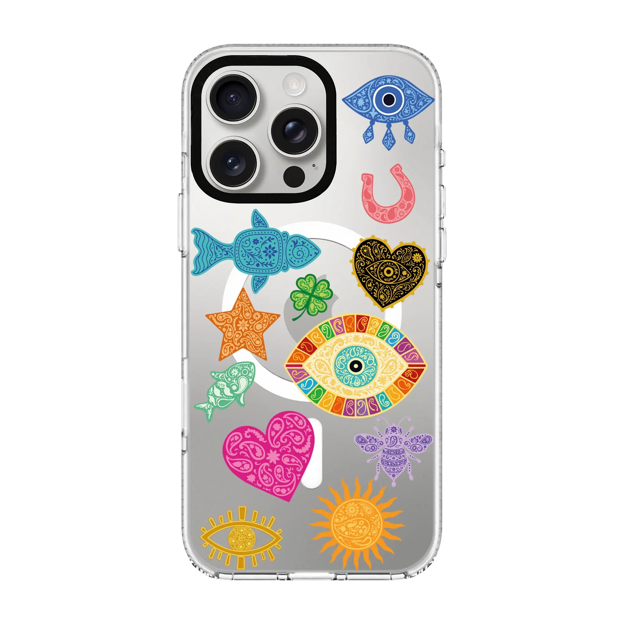 Charms By Berrin Özkan-Clear Kılıf Magsafe Özellikli - Iphone 15 Pro