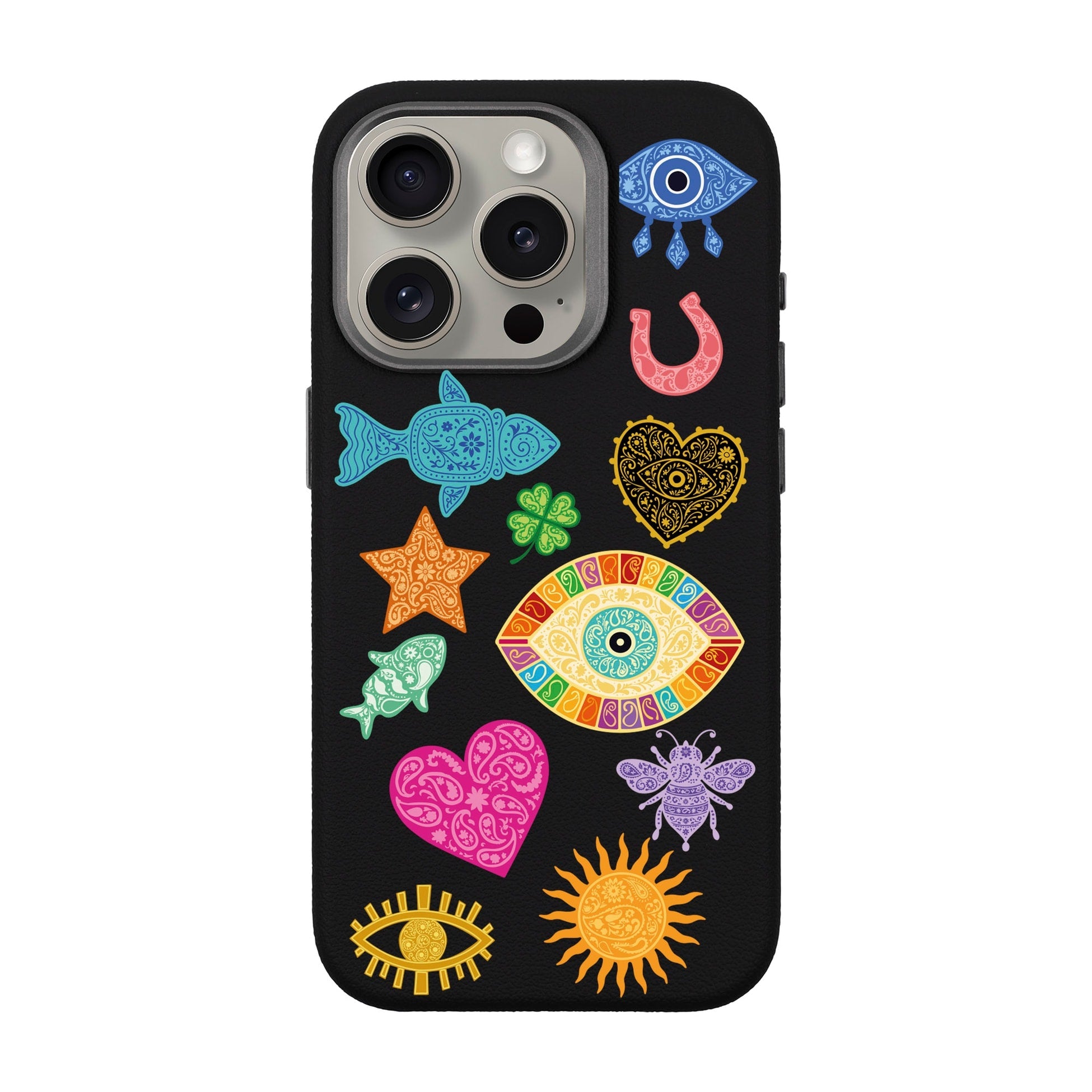 Charms By Berrin Özkan-Leather Premium Kılıf Magsafe Özellikli - Iphone 15 Pro