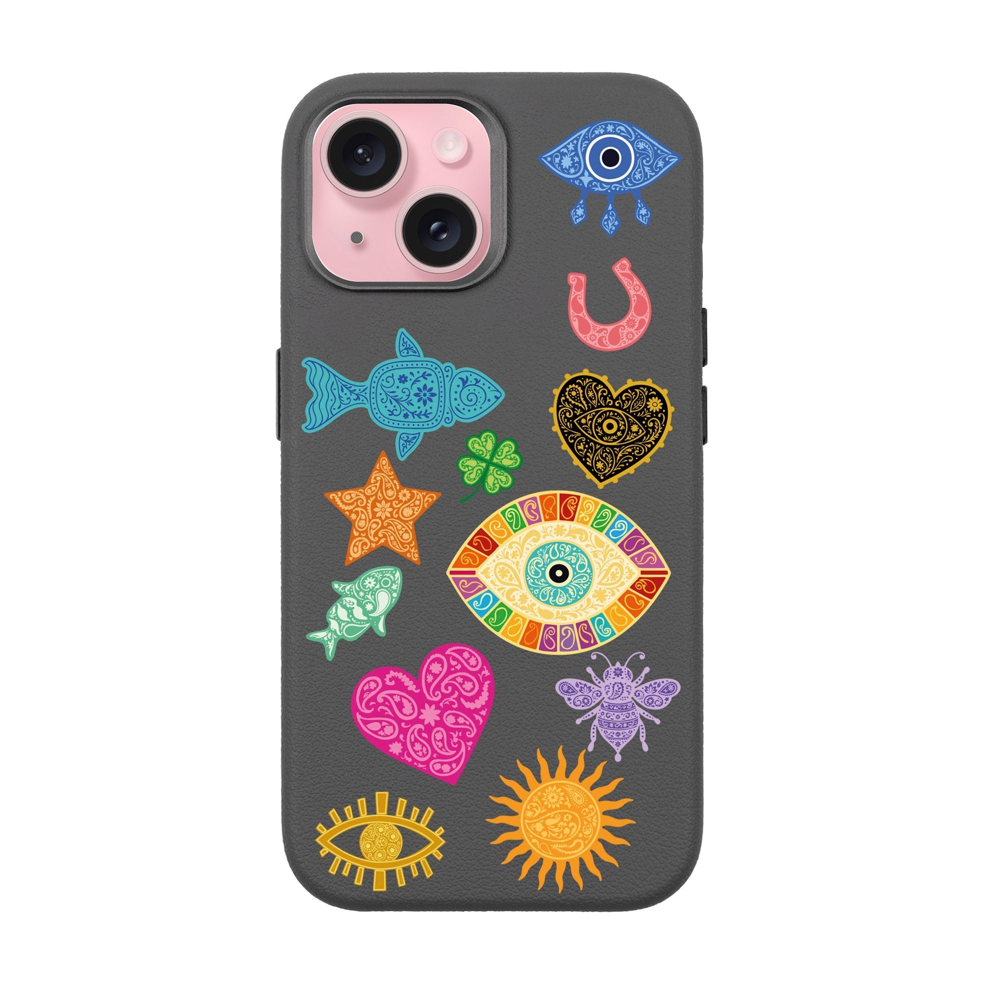 Charms By Berrin Özkan-Leather Premium Kılıf Magsafe Özellikli - Iphone 15