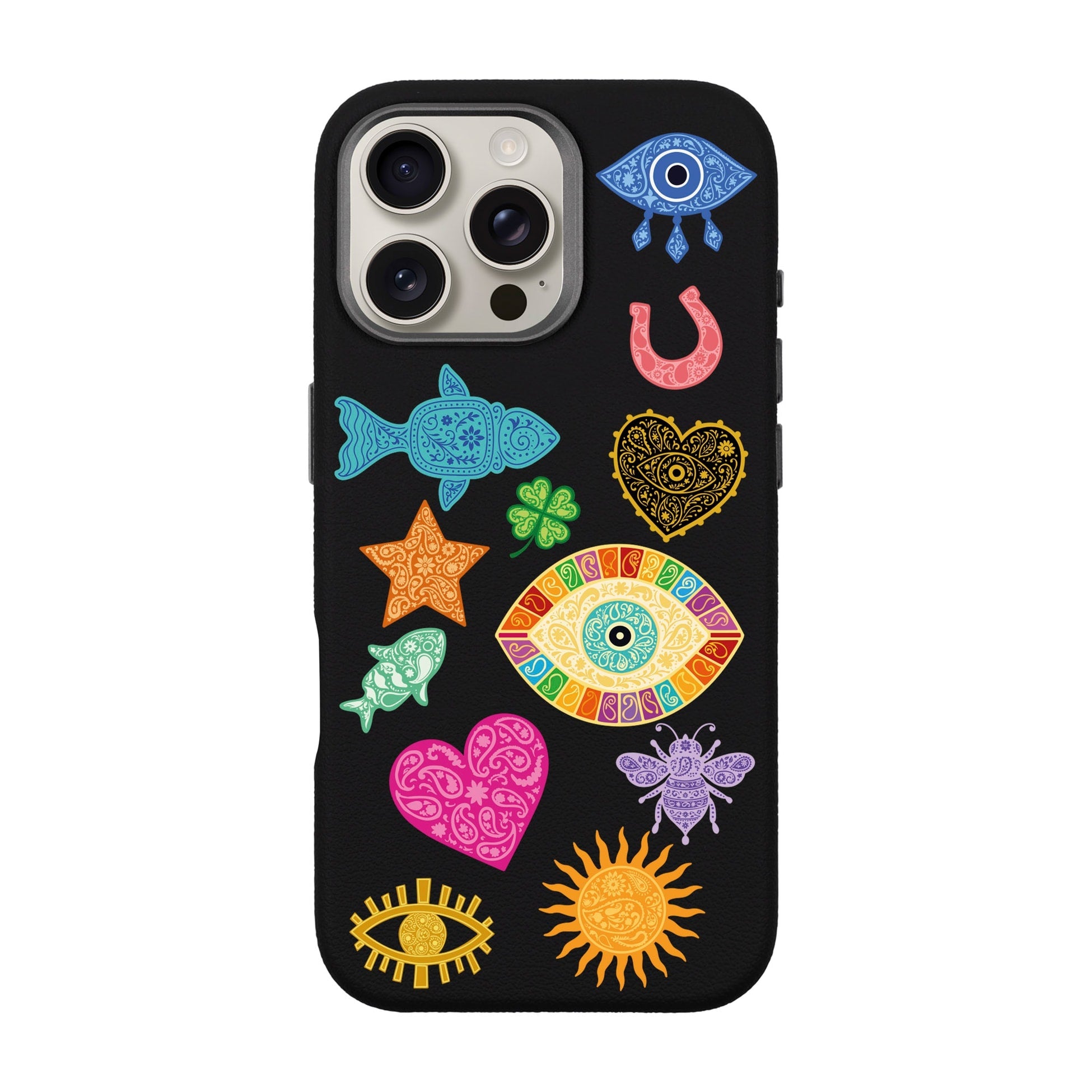 Charms By Berrin Özkan-Leather Premium Kılıf Magsafe Özellikli - Iphone 16 Pro Max