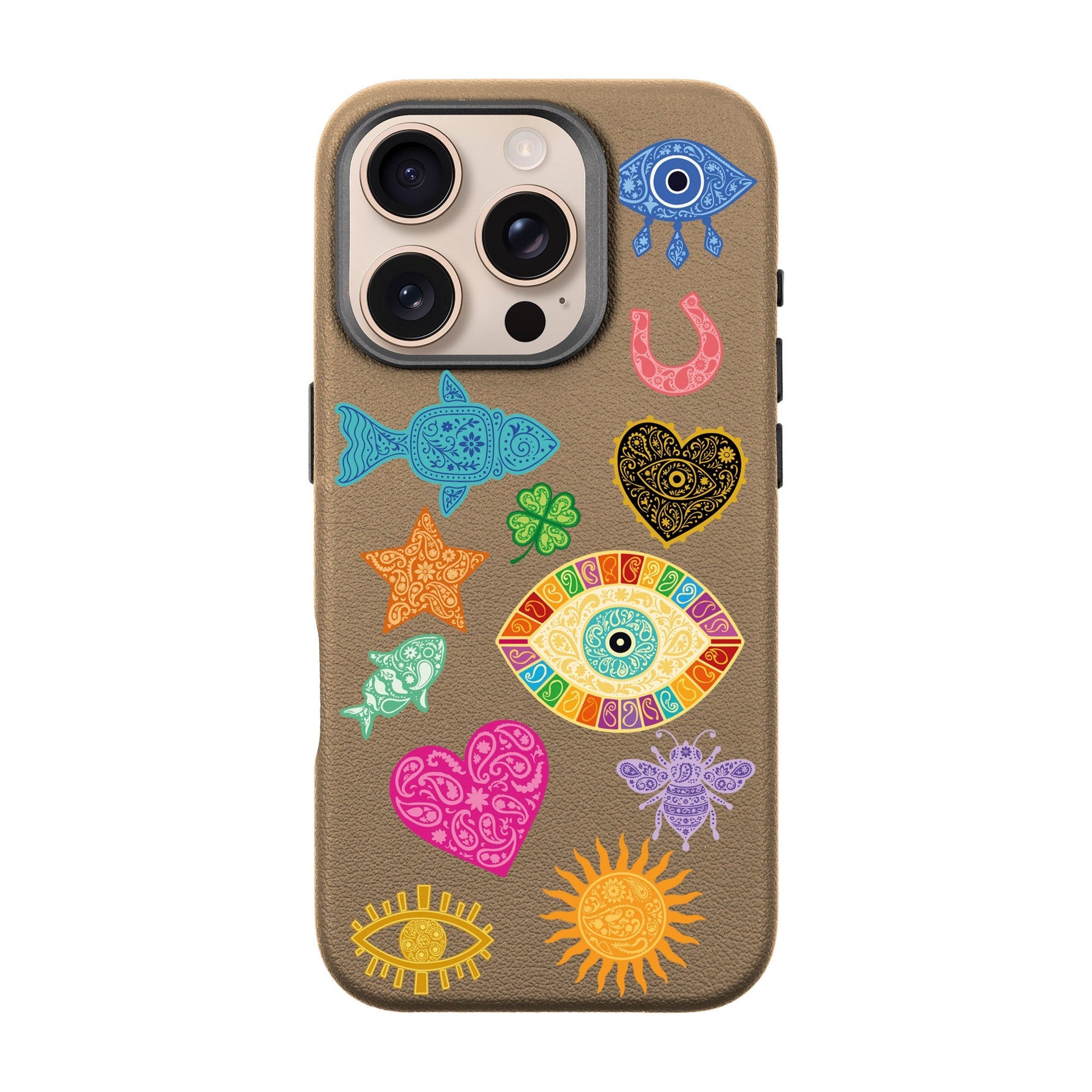 Charms By Berrin Özkan-Leather Premium Kılıf Magsafe Özellikli - Iphone 16 Pro