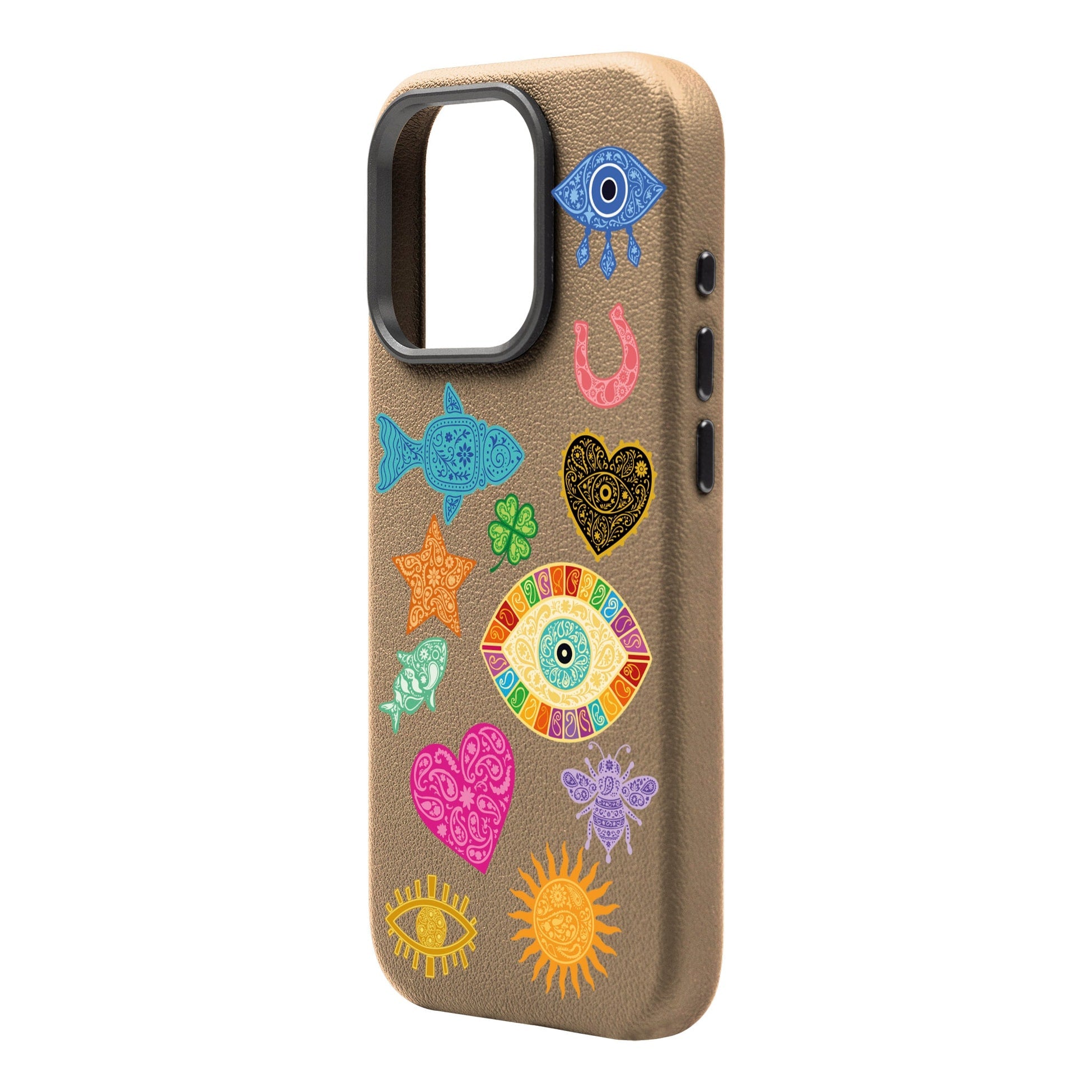 Charms By Berrin Özkan-Leather Premium Kılıf Magsafe Özellikli - Iphone 16 Pro