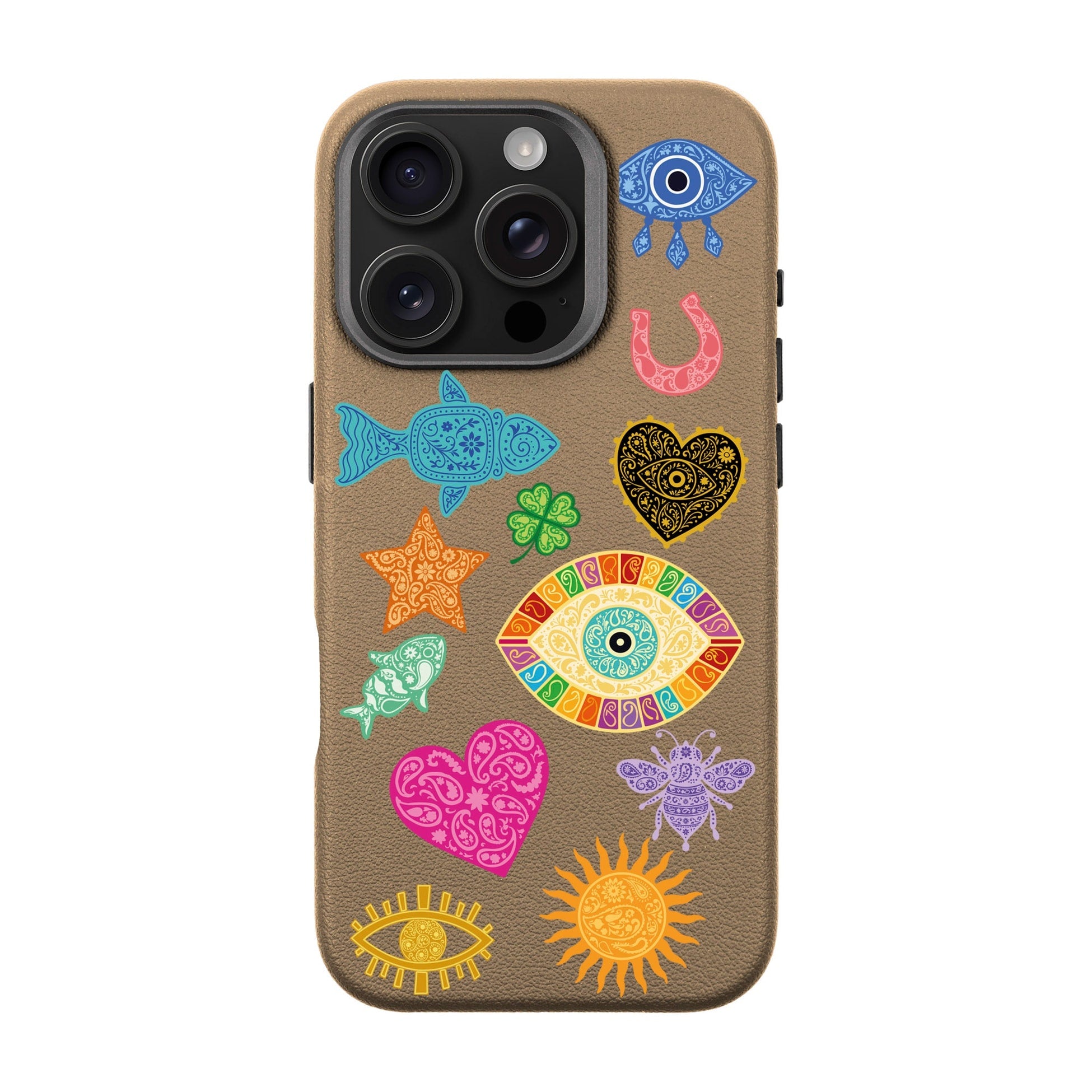 Charms By Berrin Özkan-Leather Premium Kılıf Magsafe Özellikli - Iphone 16 Pro