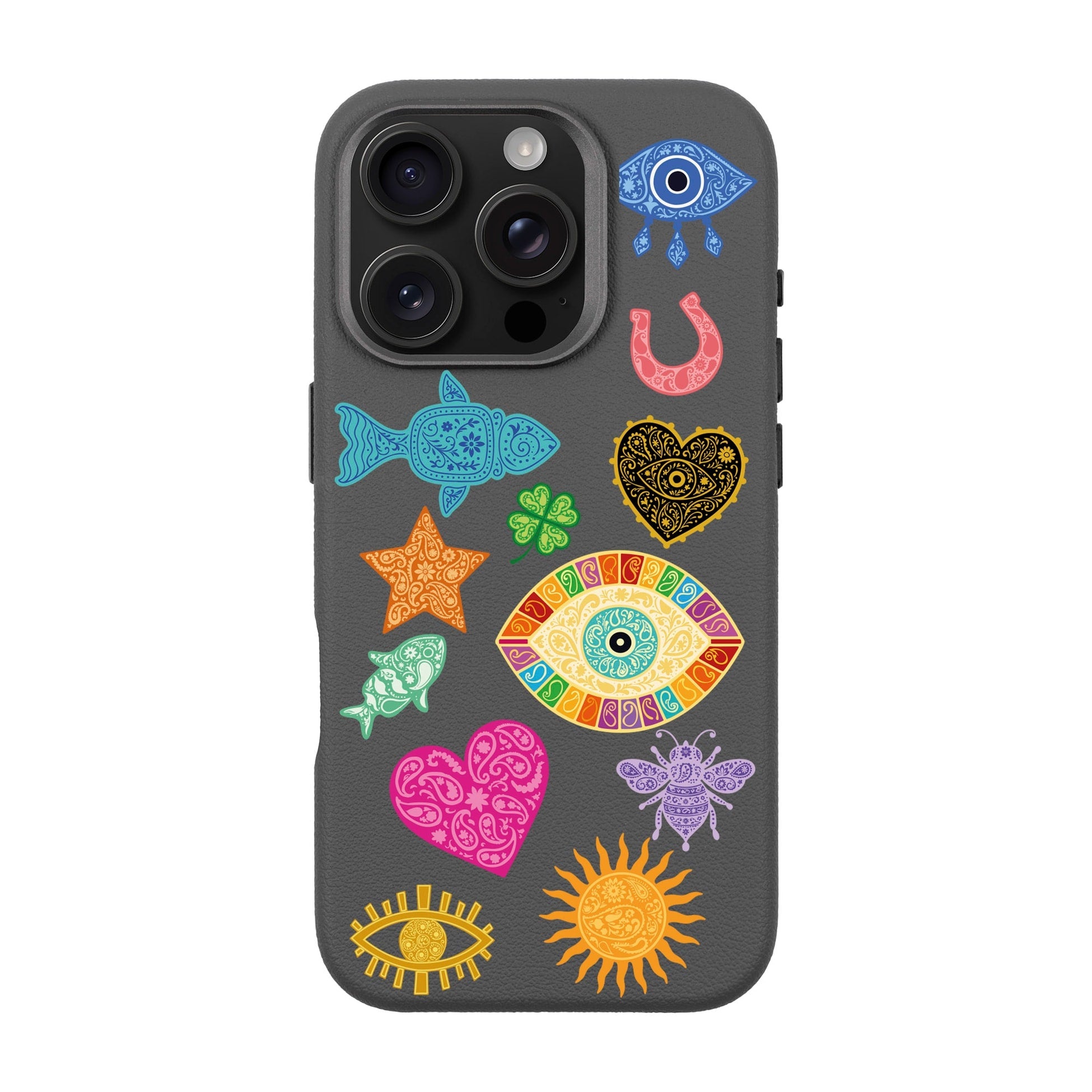Charms By Berrin Özkan-Leather Premium Kılıf Magsafe Özellikli - Iphone 16 Pro