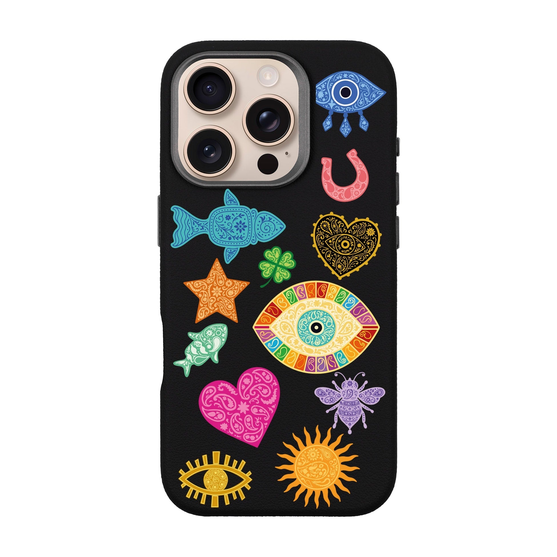 Charms By Berrin Özkan-Leather Premium Kılıf Magsafe Özellikli - Iphone 16 Pro