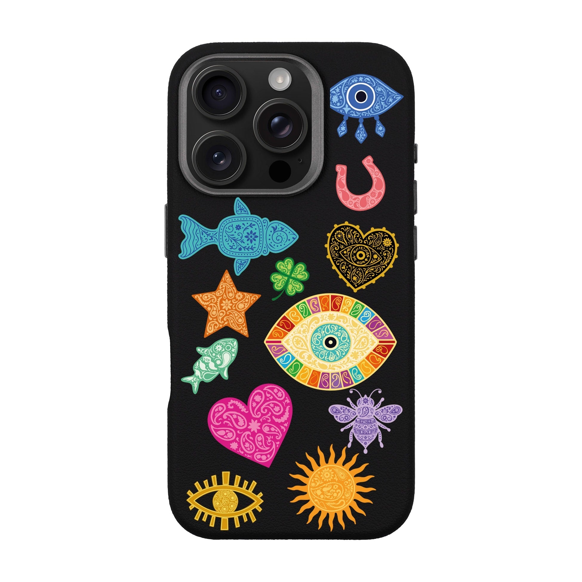 Charms By Berrin Özkan-Leather Premium Kılıf Magsafe Özellikli - Iphone 16 Pro
