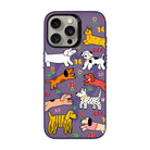 Cheerful Dogs-Hold Kılıf Magsafe Özellikli - Iphone 15 Pro Max