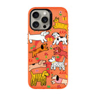 Cheerful Dogs-Hold Kılıf Magsafe Özellikli - Iphone 15 Pro Max