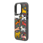 Cheerful Dogs-Leather Premium Kılıf Magsafe Özellikli - Iphone 15 Pro Max
