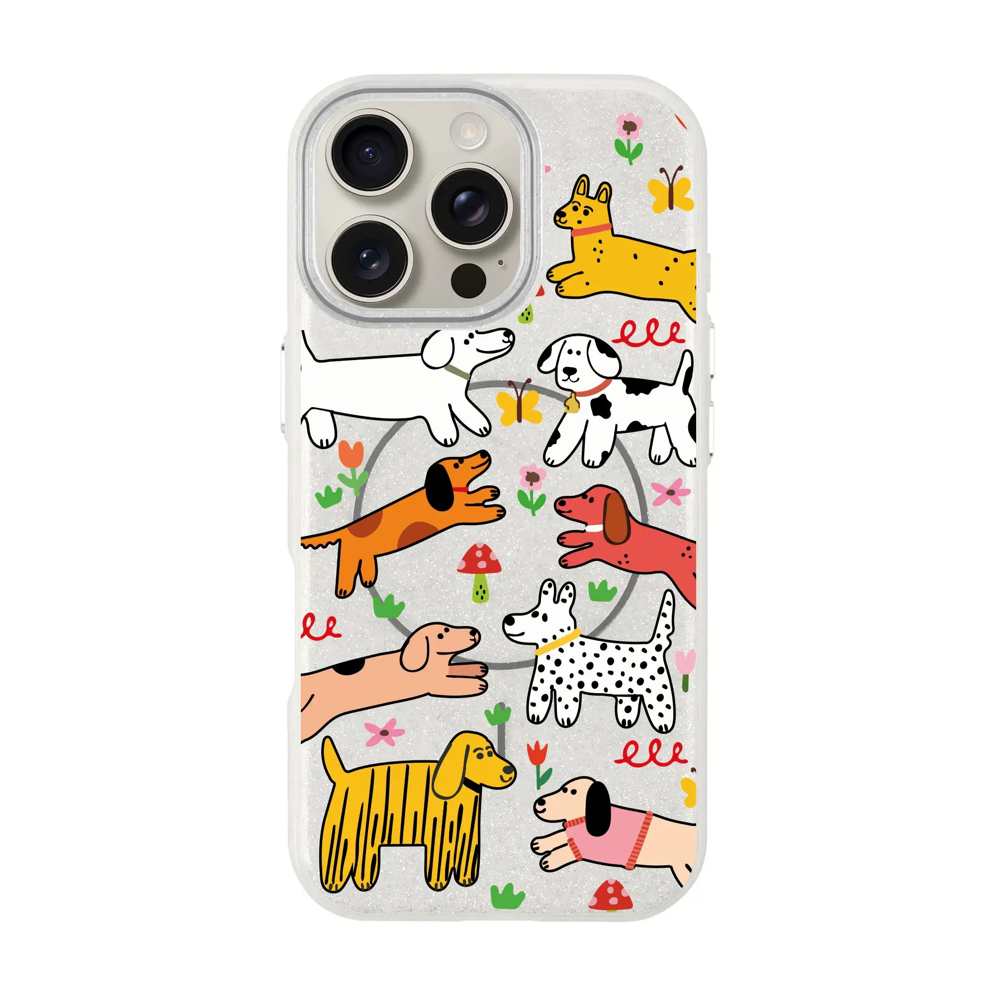 Cheerful Dogs-Radiant Kılıf Magsafe Özellikli - Iphone 15