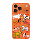 Cheerful Dogs-Signature Leather Kılıf Magsafe Özellikli - Iphone 17 Pro