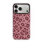 Cherry Leopard-Clear Kılıf Magsafe Özellikli - Iphone 17 Pro