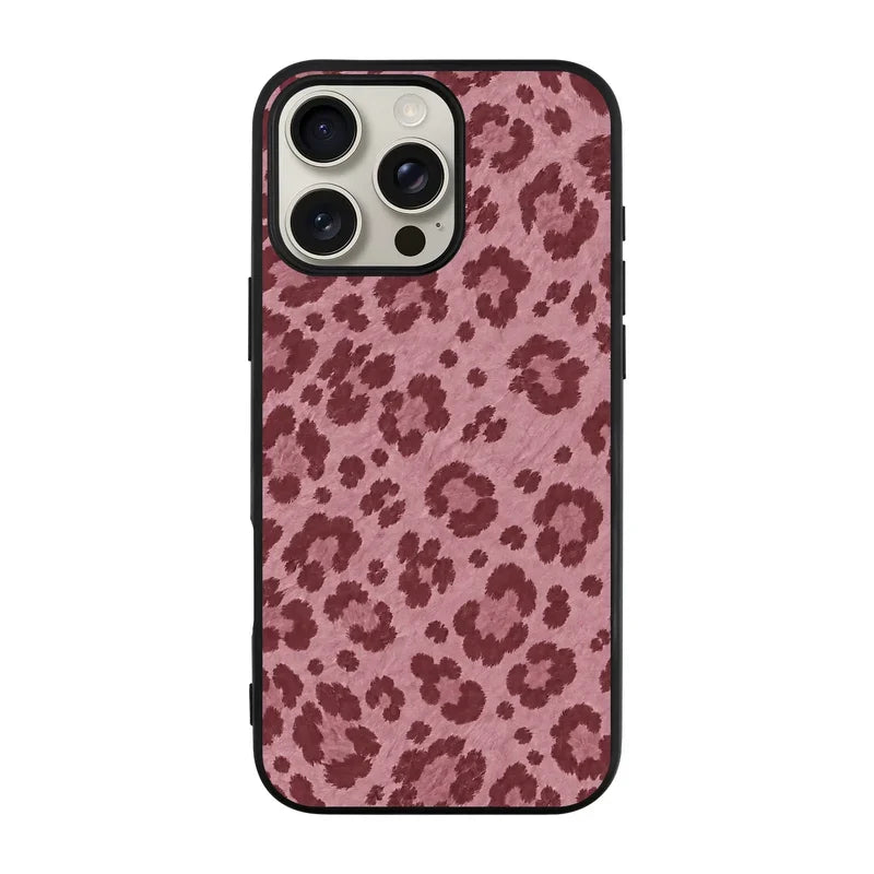 Cherry Leopard-Ultra Silikon Kılıf-Iphone 15 Pro