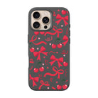 Cherry Ribbon-Leather Premium Kılıf Magsafe Özellikli - Iphone 16 Pro Max