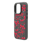 Cherry Ribbon-Leather Premium Kılıf Magsafe Özellikli - Iphone 16 Pro