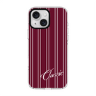 Classic Stripe-Clear Kılıf Magsafe Özellikli - Iphone 15 Plus