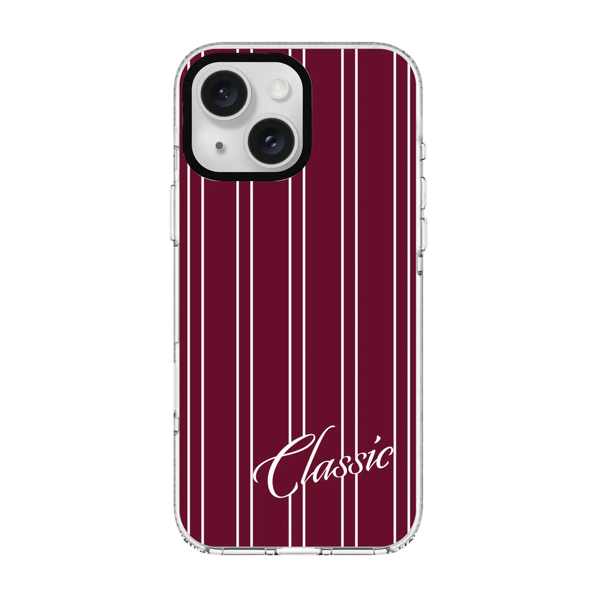 Classic Stripe-Clear Kılıf Magsafe Özellikli - Iphone 15