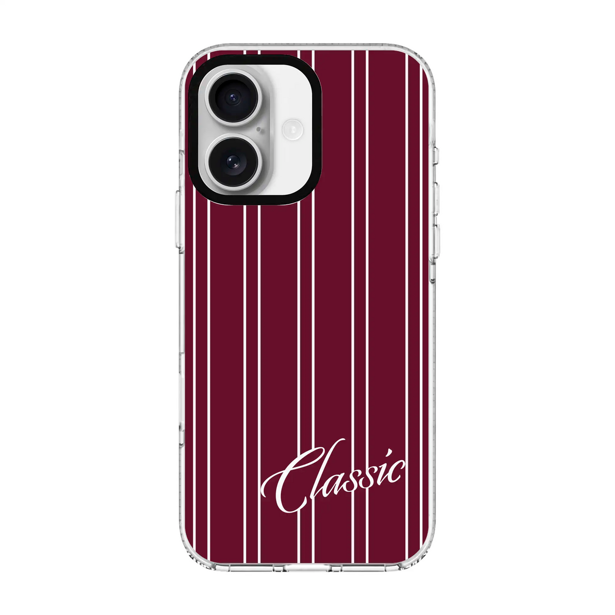 Classic Stripe-Clear Kılıf Magsafe Özellikli - Iphone 17