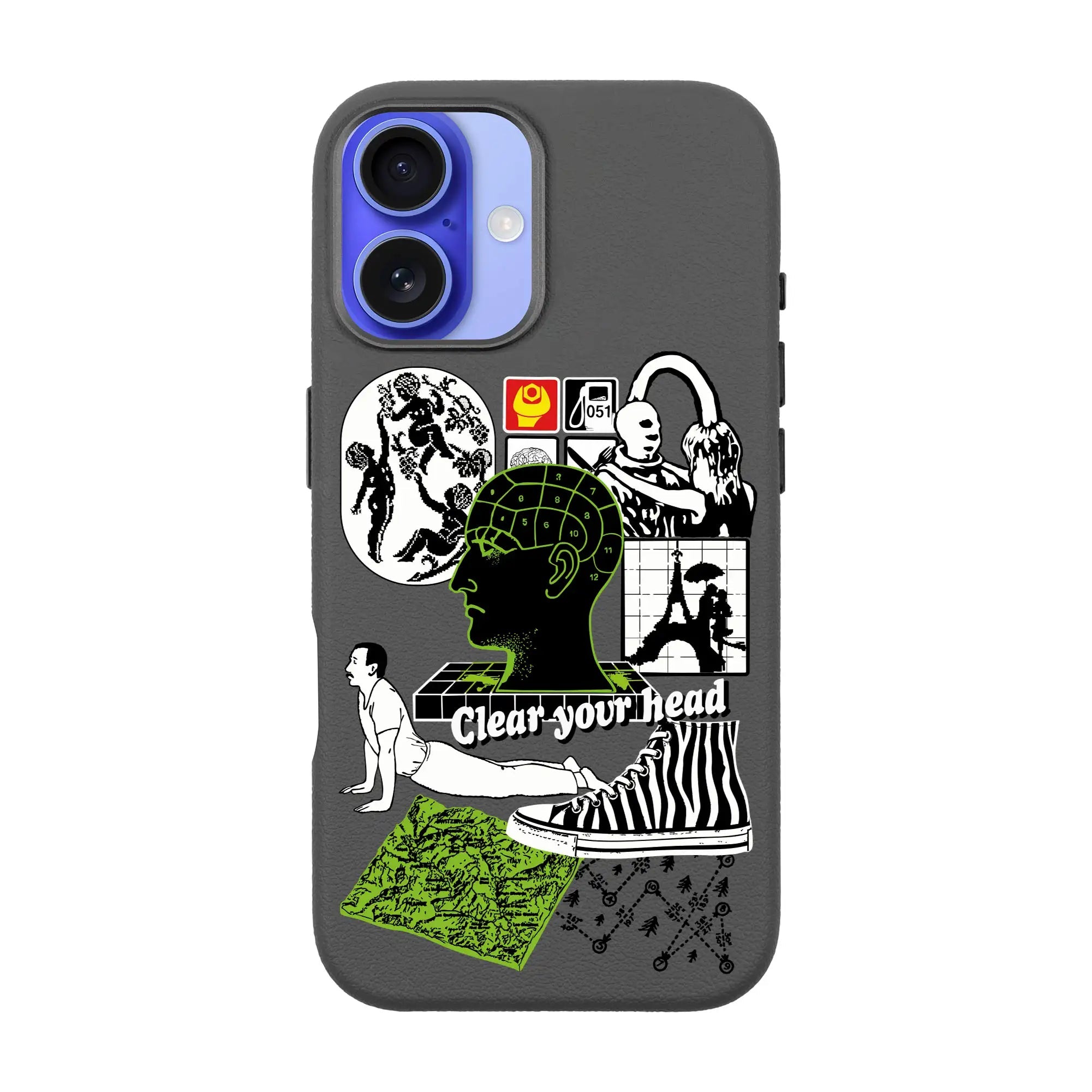 Clear Your Head-Leather Premium Kılıf Magsafe Özellikli - Iphone 16
