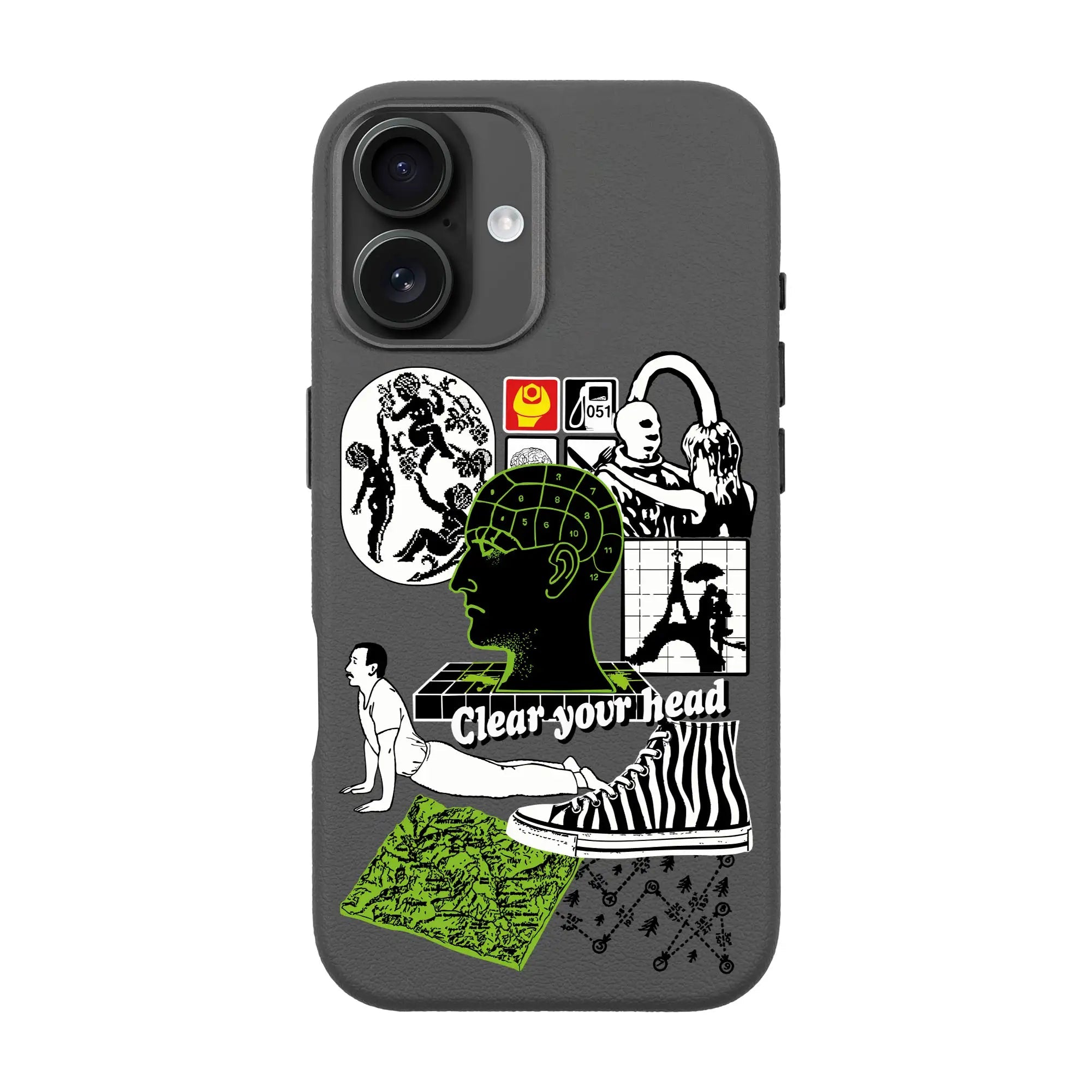 Clear Your Head-Leather Premium Kılıf Magsafe Özellikli - Iphone 16