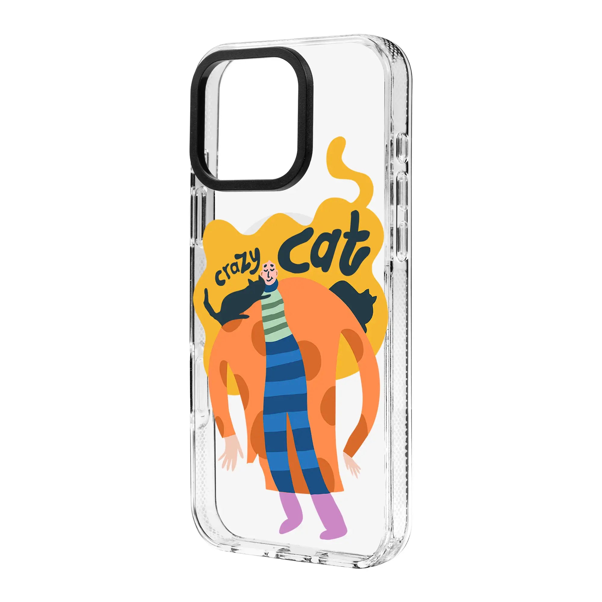 Crazy Cat-Clear Kılıf Magsafe Özellikli - Iphone 16E