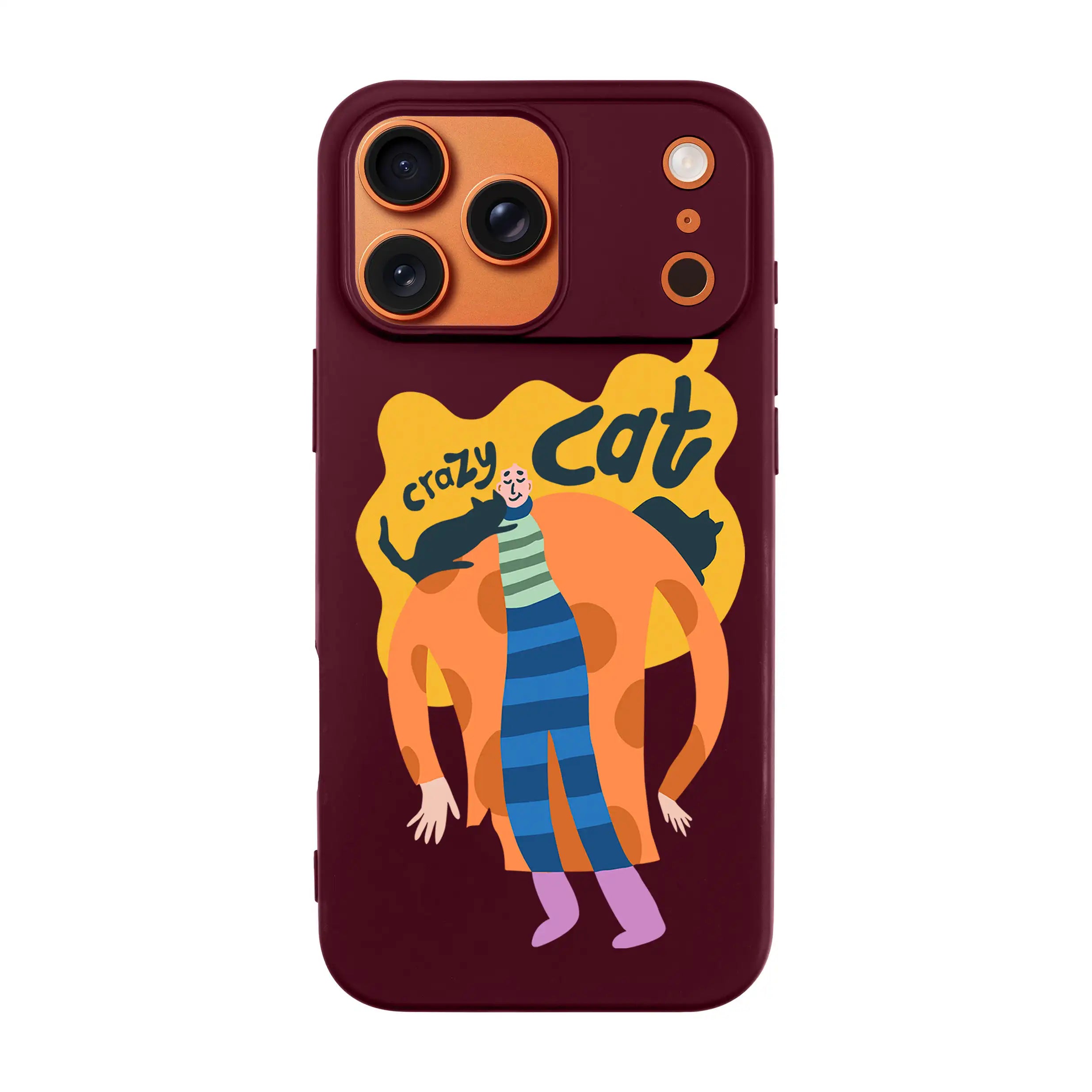 Crazy Cat-Ultra Silikon Kılıf-Iphone 17
