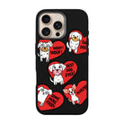 Dogs With Hearts-Leather Premium Kılıf Magsafe Özellikli - Iphone 16 Pro Max