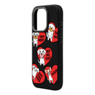 Dogs With Hearts-Leather Premium Kılıf Magsafe Özellikli - Iphone 16 Pro Max