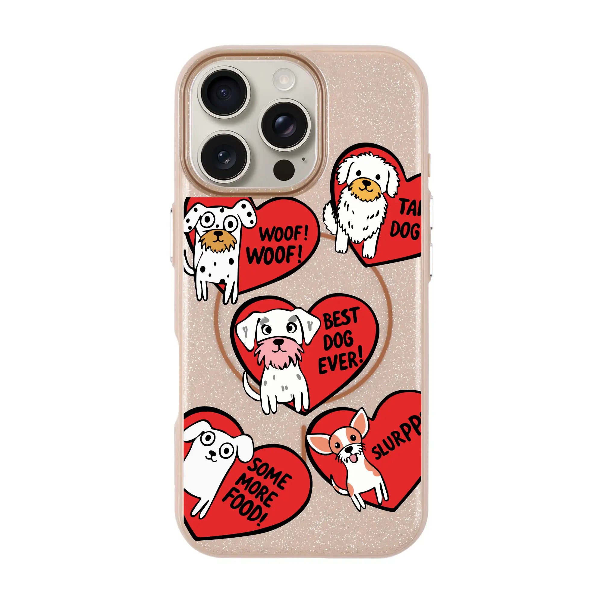 Dogs With Hearts-Radiant Kılıf Magsafe Özellikli - Iphone 16 Pro