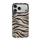 Espresso Zebra-Clear Kılıf Magsafe Özellikli - Iphone 17 Pro Max