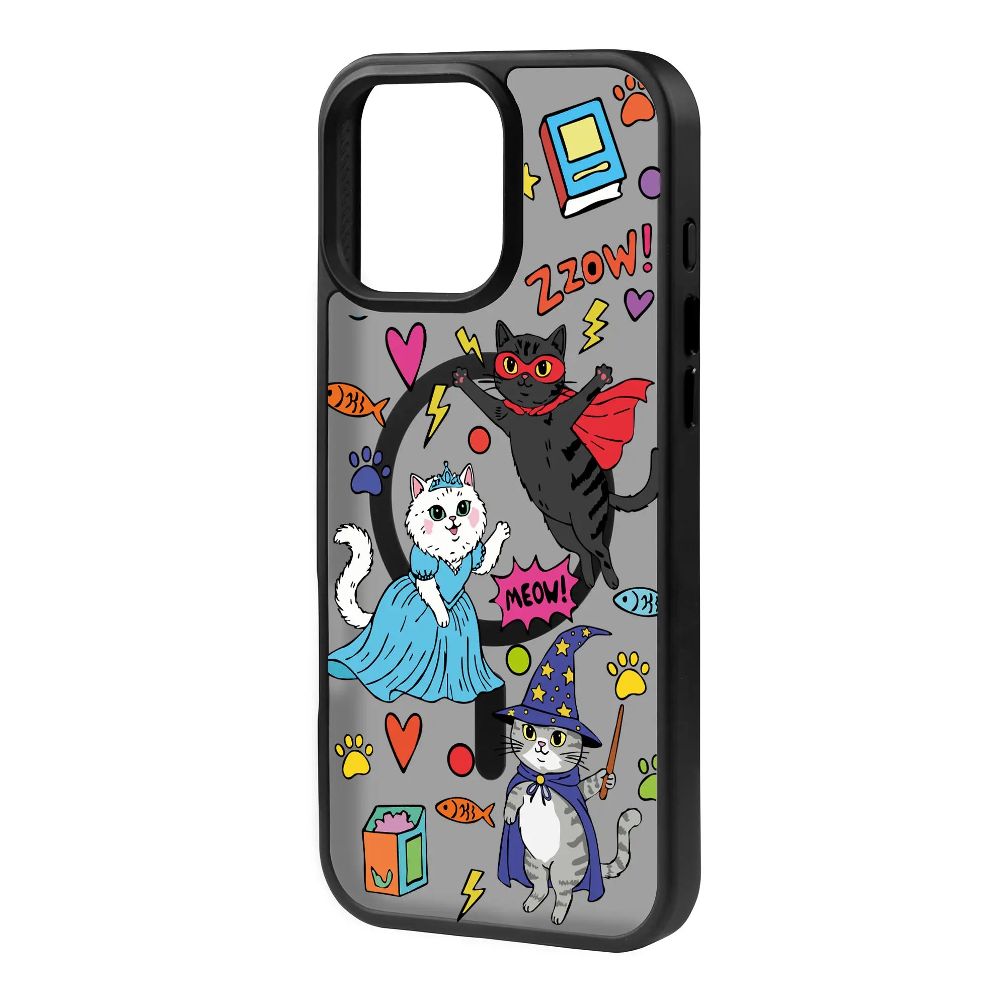 Fantastic Cats-Blur Kılıf Magsafe Özellikli - Iphone 15 Pro