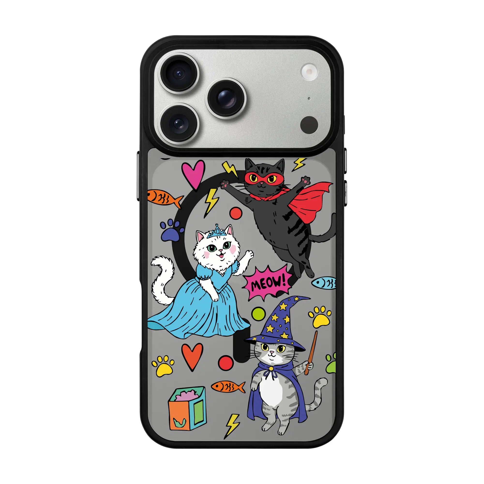 Fantastic Cats-Blur Kılıf Magsafe Özellikli - Iphone 17 Pro