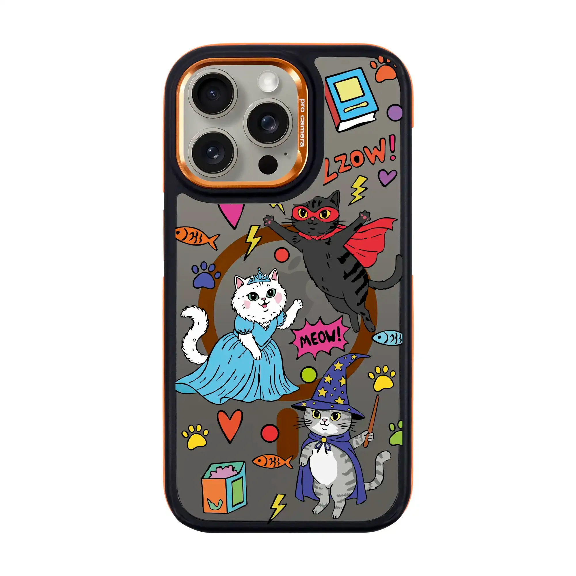 Fantastic Cats-Dark Kılıf Magsafe Özellikli - Iphone 15