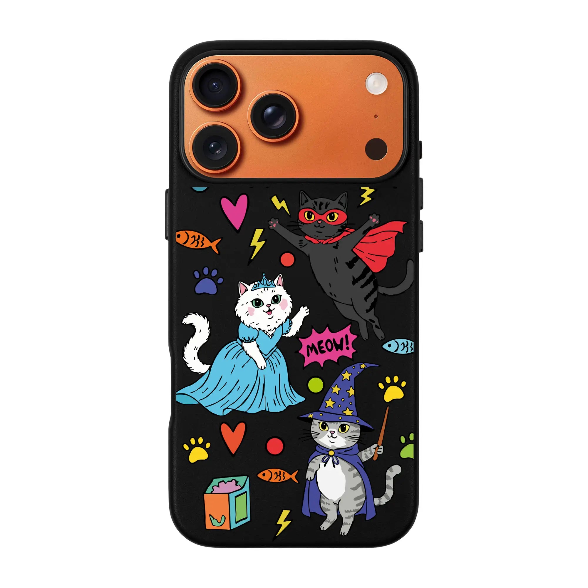 Fantastic Cats-Signature Leather Kılıf Magsafe Özellikli - Iphone 17 Pro Max