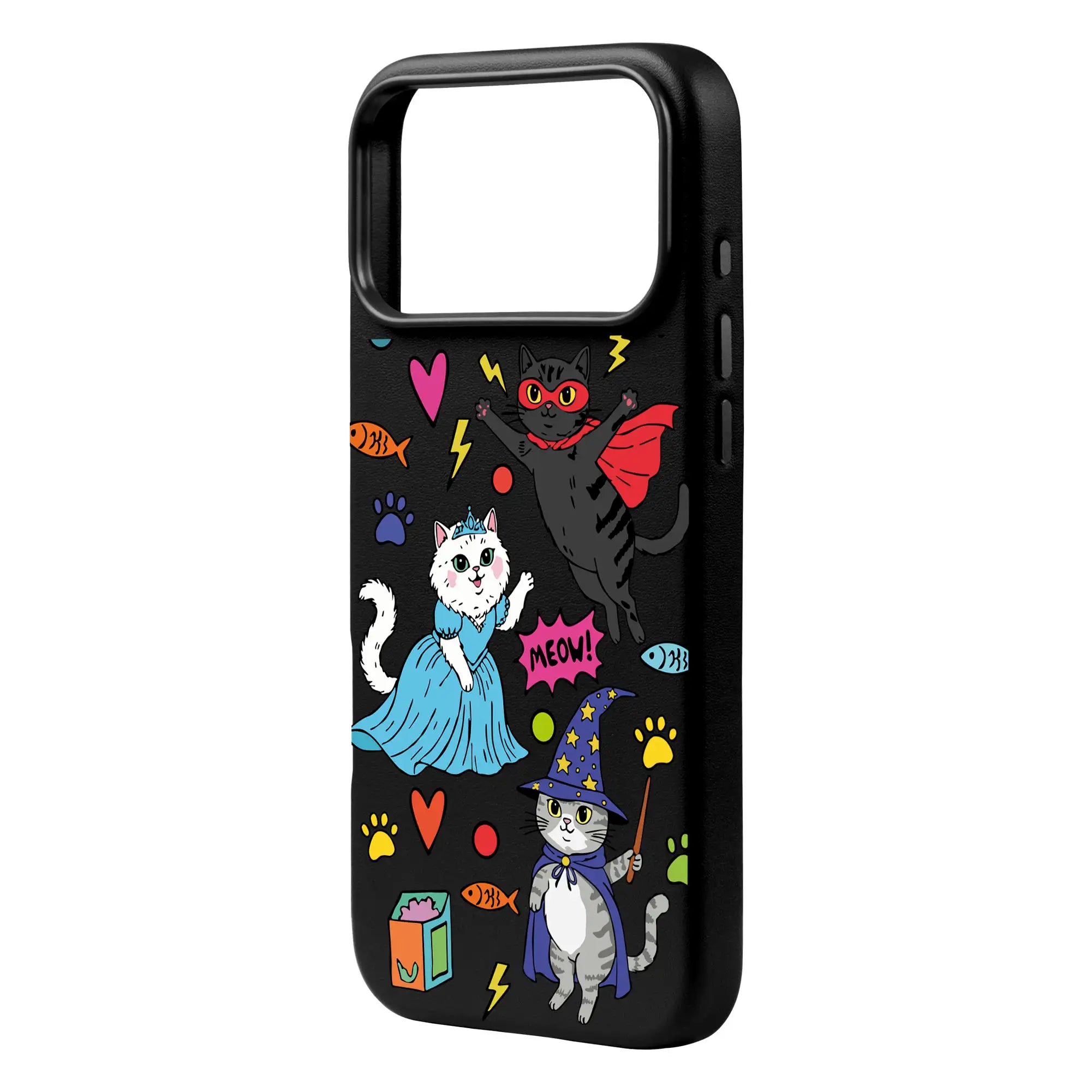 Fantastic Cats-Signature Leather Kılıf Magsafe Özellikli - Iphone 17 Pro Max