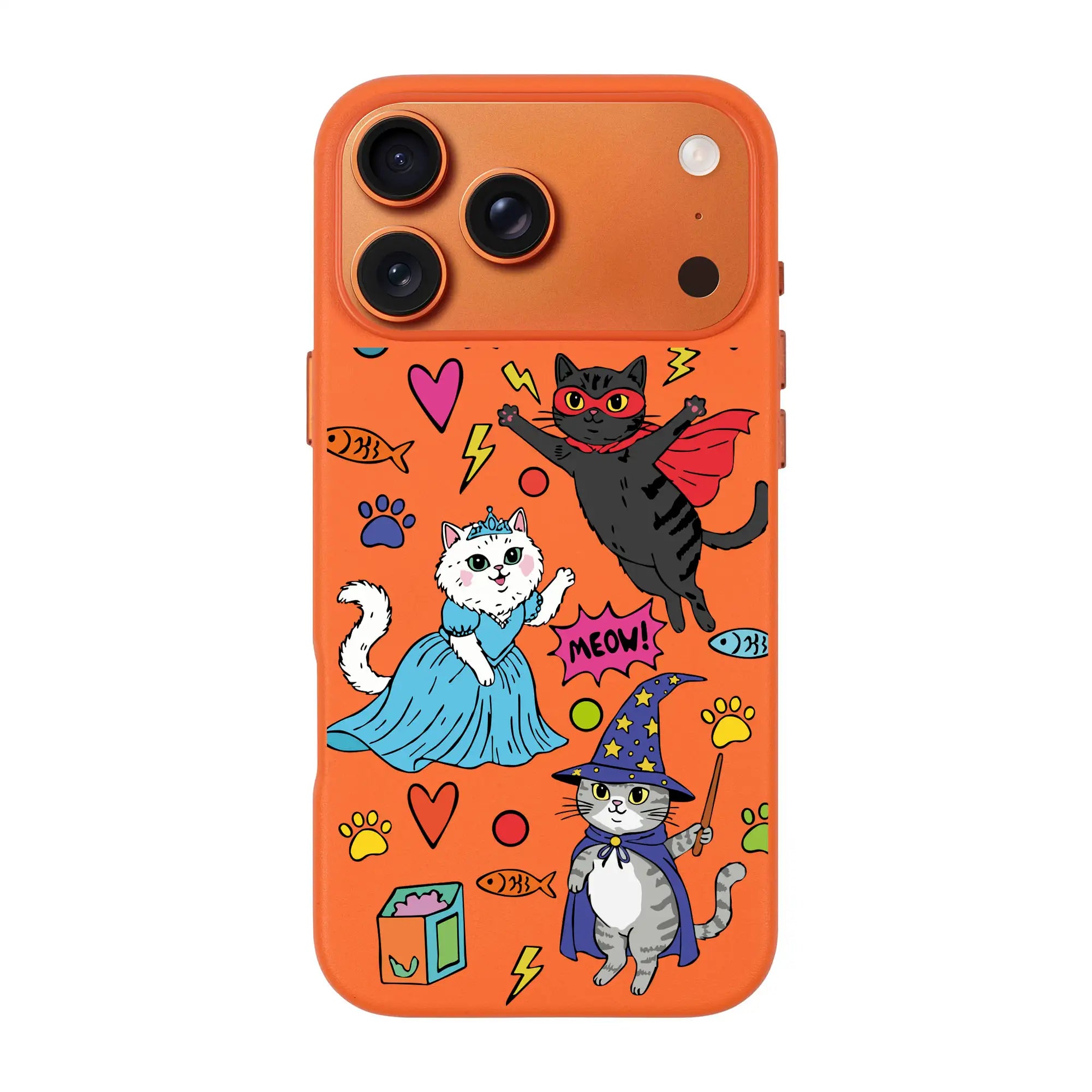 Fantastic Cats-Signature Leather Kılıf Magsafe Özellikli - Iphone 17 Pro Max