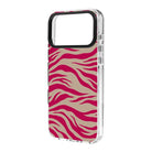 Fuchsia Zebra-Clear Kılıf Magsafe Özellikli - Iphone 17 Pro