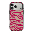 Fuchsia Zebra-Ultra Silikon Kılıf-Iphone 17 Pro Max